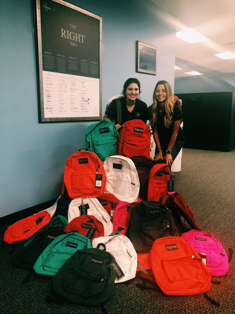 WestCMR and Caring Partners International Team Up to Send Backpacks to Students in Need